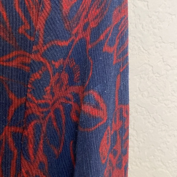 Jason Wu Collective Navy Red Maxi Dress Size 10 - Picture 11 of 13